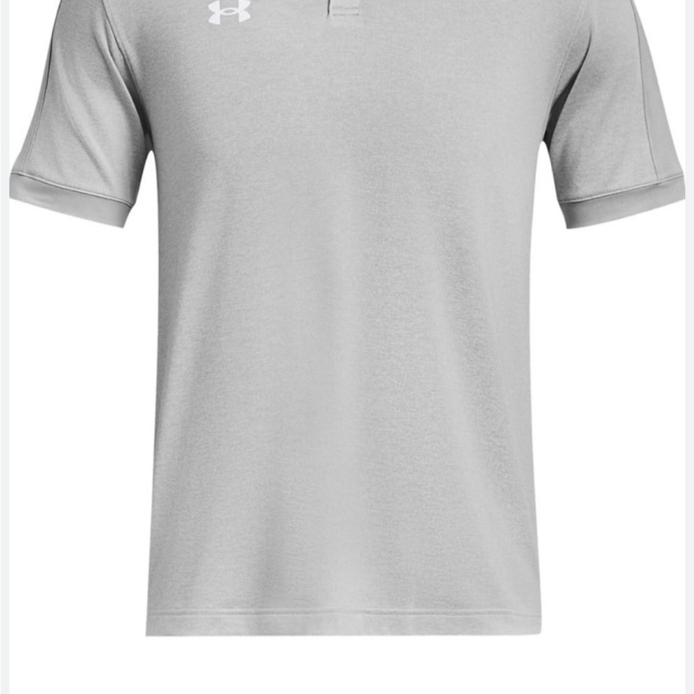 NWT Under Armour Men’s Light Gray Polo Shirt RETAIL $75 - Picture 3 of 6